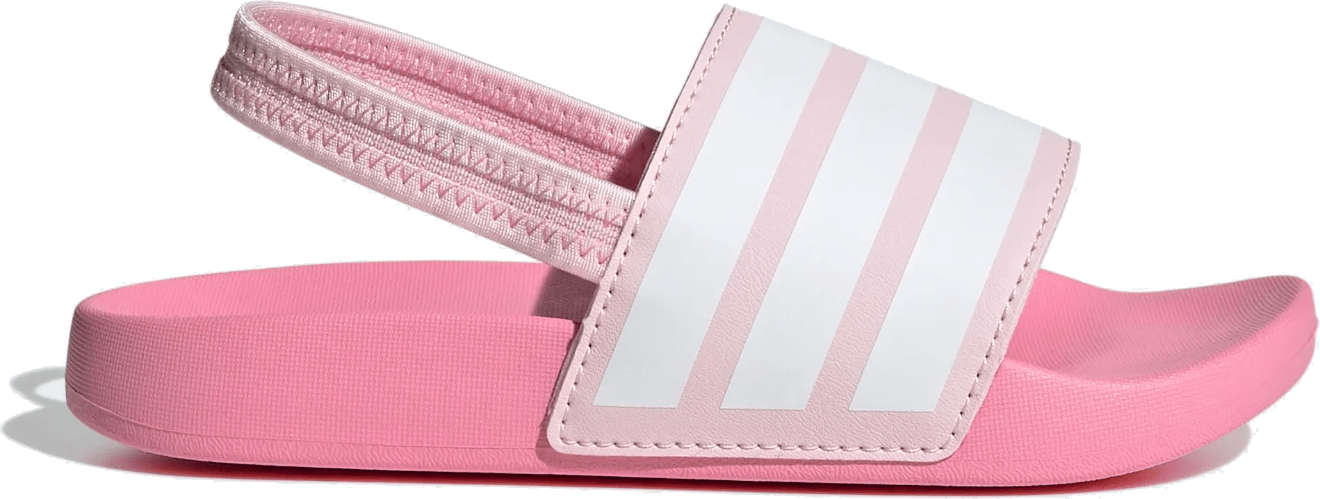 adidas Adilette Estrap Slides Clear Pink Cloud White Bliss Pink (PS)