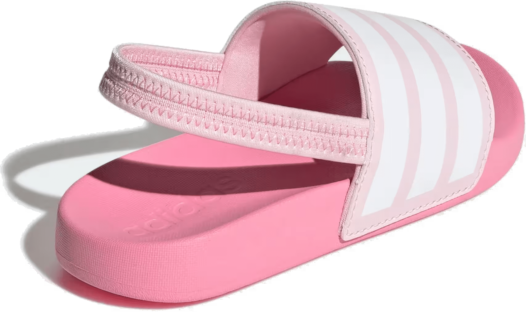 adidas Adilette Estrap Slides Clear Pink Cloud White Bliss Pink (PS)