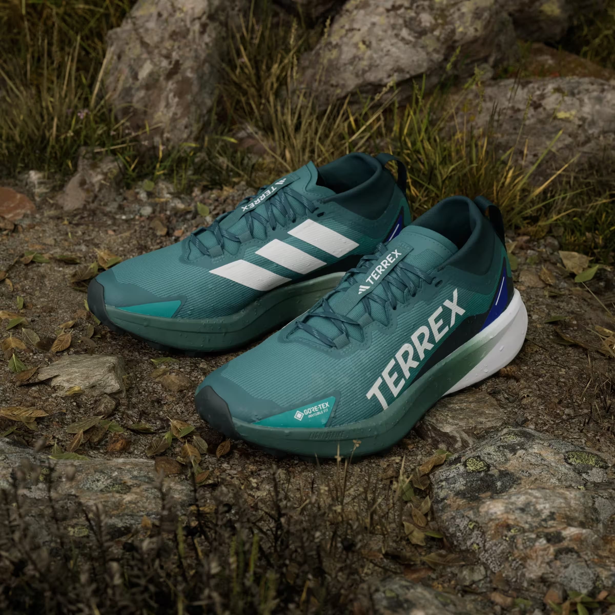 adidas Terrex Agravic Gore-Tex Trail Preloved Teal Cloud White Semi Lucid Blue
