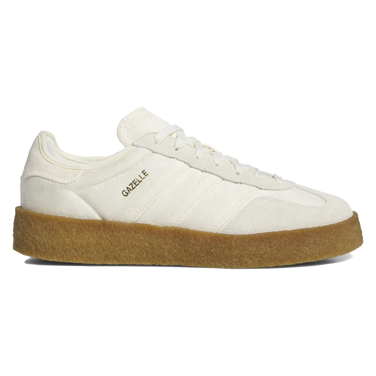 CLOT × Adidas Gazelle Bold Crepe Sole Pack "Crew White"