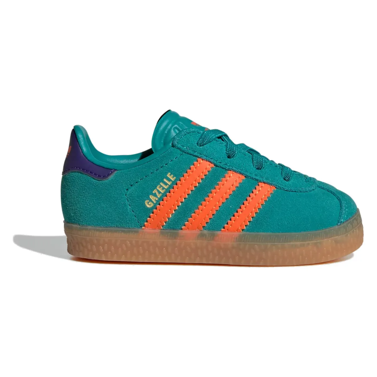 adidas Gazelle Comfort Closure Pure Teal Impact Orange Collegiate Purple (TD)
