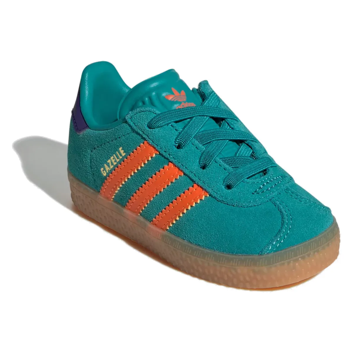 adidas Gazelle Comfort Closure Pure Teal Impact Orange Collegiate Purple (TD)