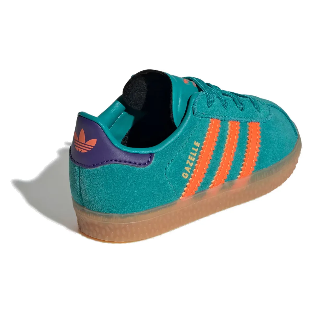 adidas Gazelle Comfort Closure Pure Teal Impact Orange Collegiate Purple (TD)