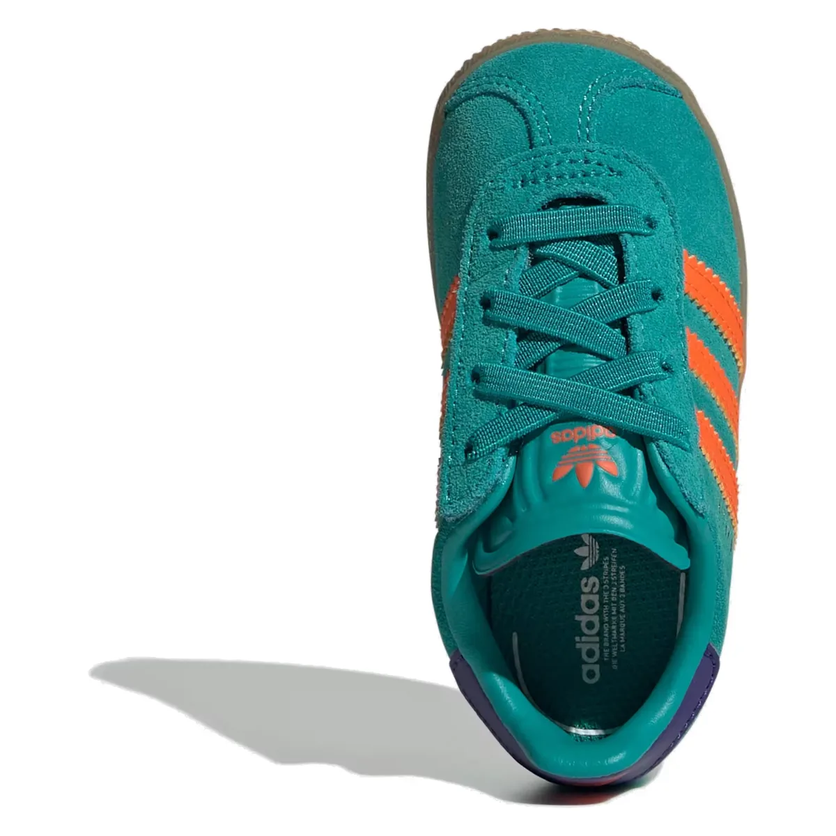 adidas Gazelle Comfort Closure Pure Teal Impact Orange Collegiate Purple (TD)