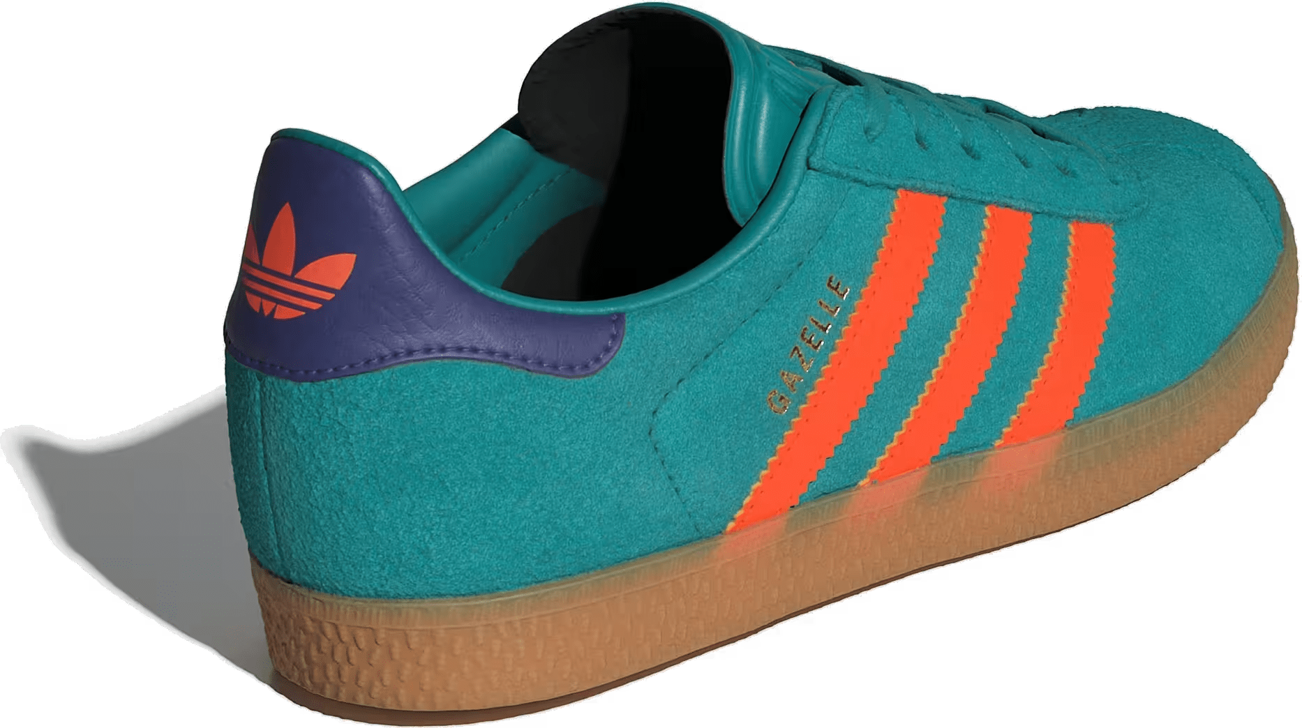 adidas Gazelle Pure Teal Impact Orange Collegiate Purple (GS)