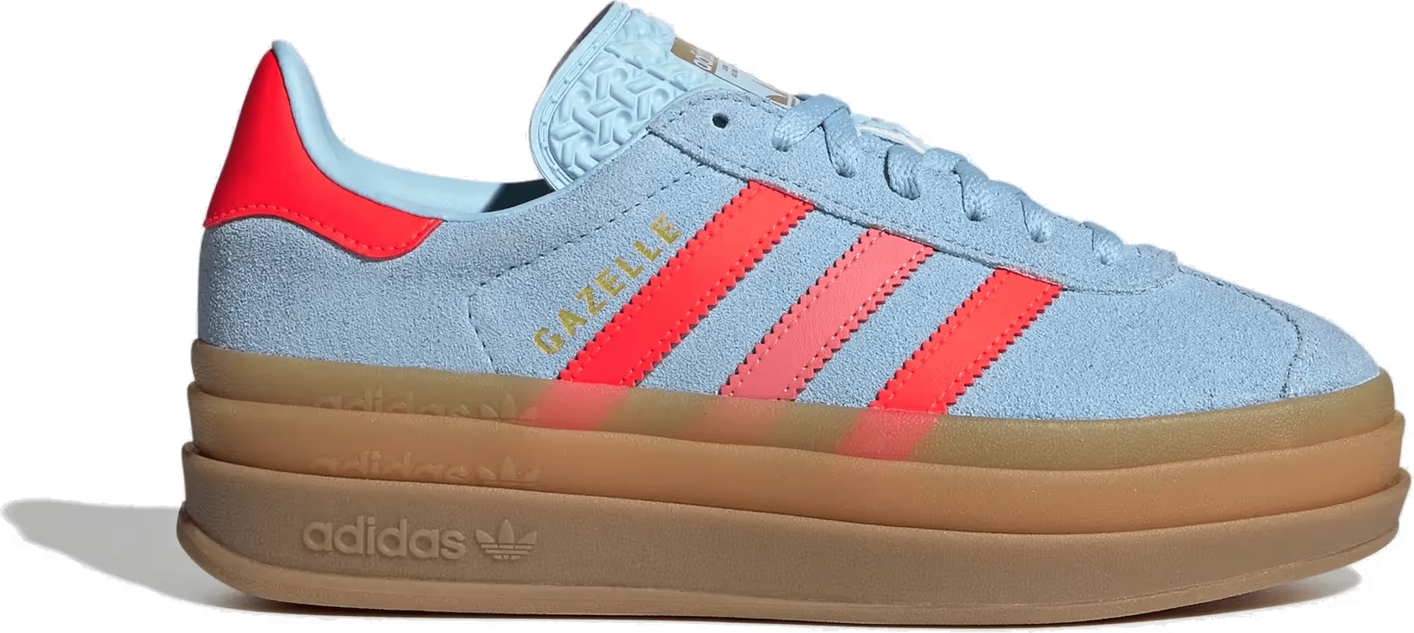 adidas Gazelle Bold Clear Sky Solar Red Gold Metallic (GS)