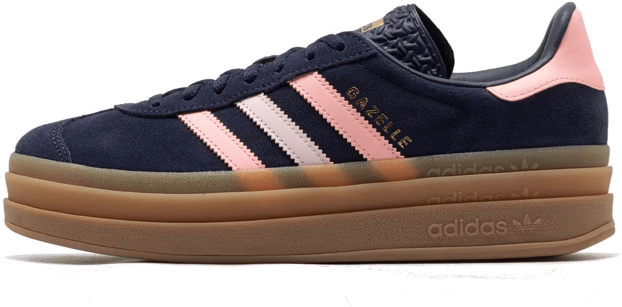 adidas Gazelle Bold Night Indigo Glow Pink Gold Metallic (GS)