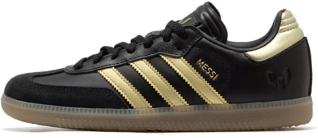adidas Samba Indoor Core Black Gold Metallic Gum