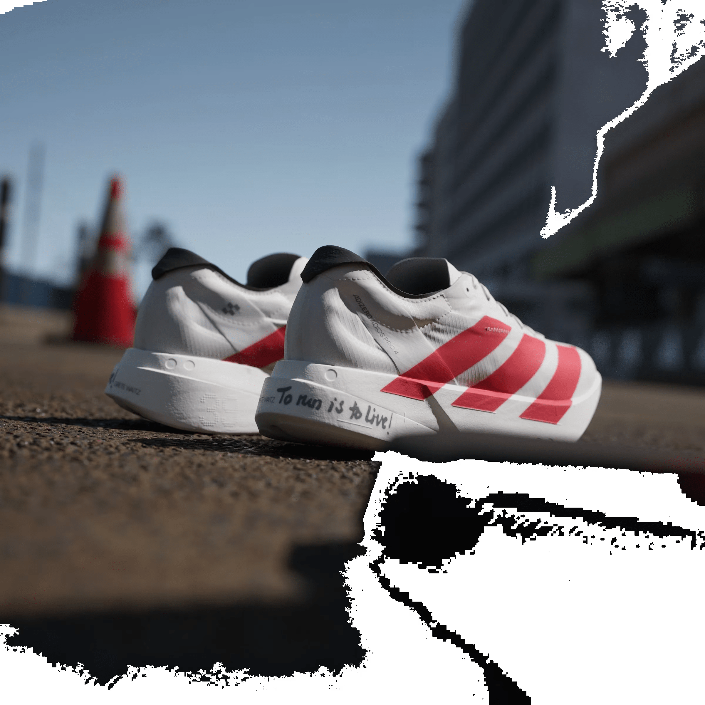 adidas Adizero Adios Pro 4 Off White Better Scarlet Core Black (Women's)