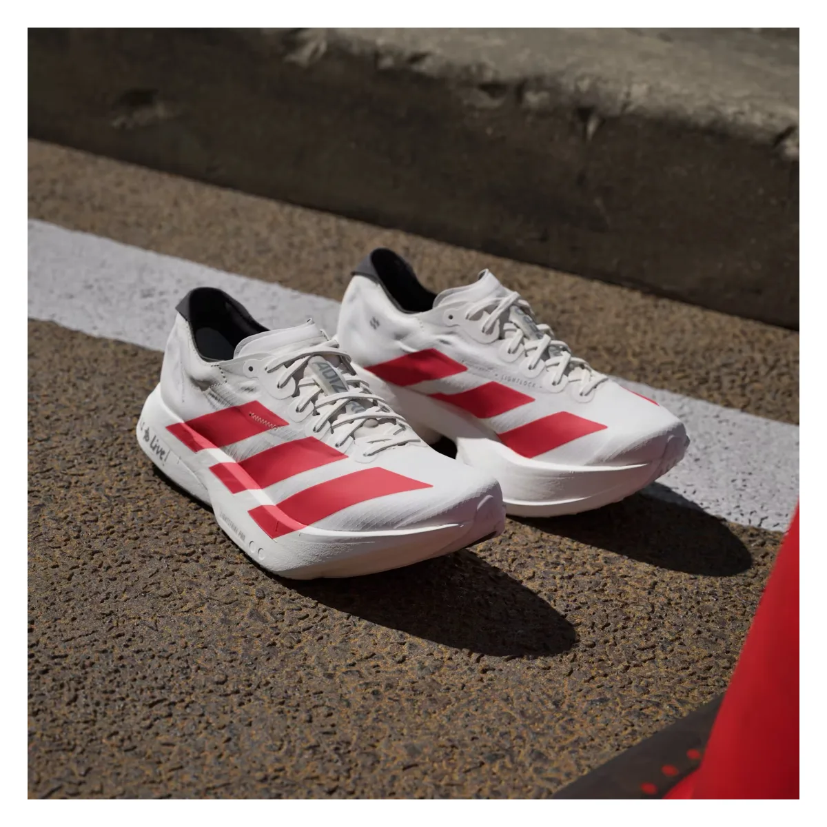 adidas Adizero Adios Pro 4 Off White Better Scarlet Core Black (Women's)