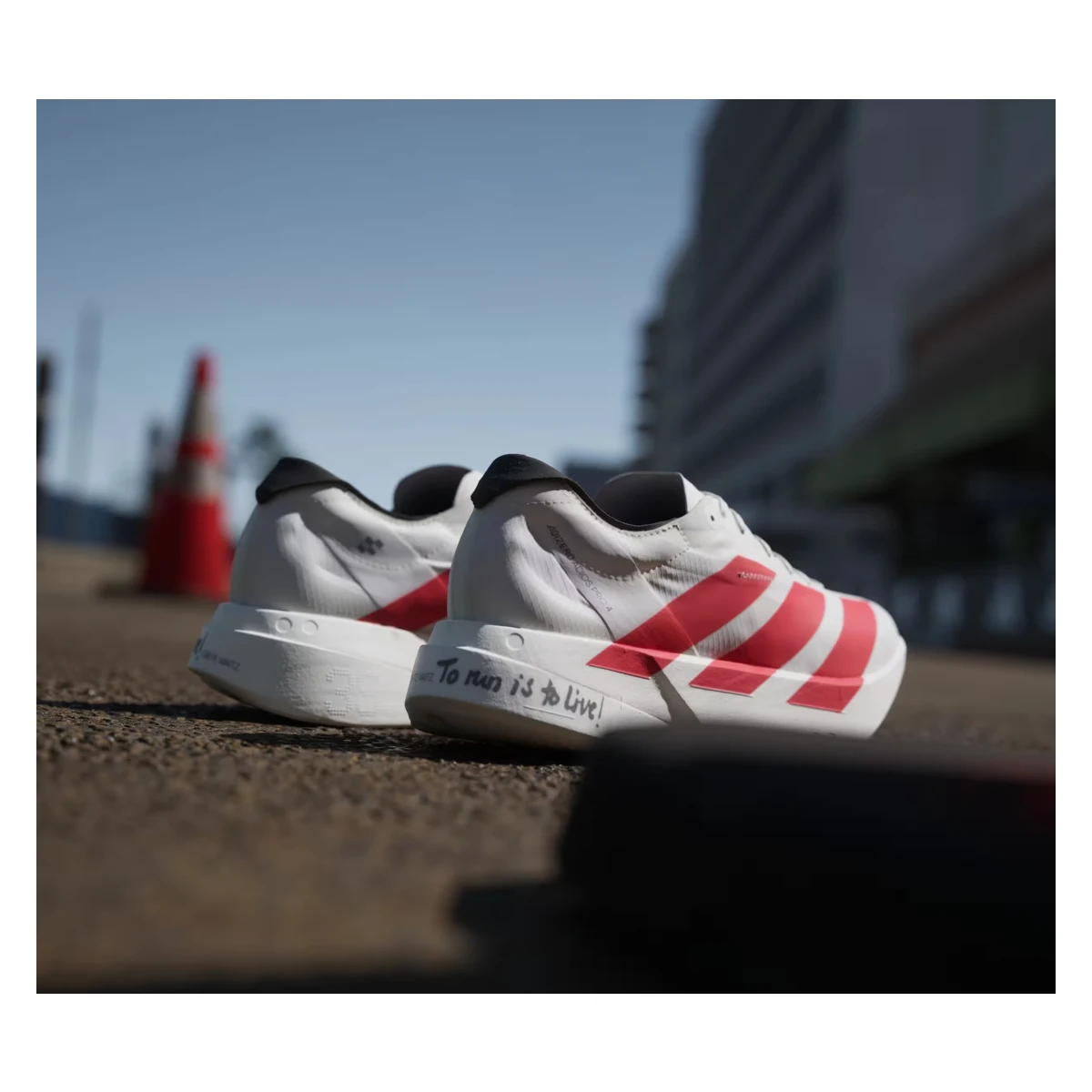 adidas Adizero Adios Pro 4 Off White Better Scarlet Core Black (Women's)