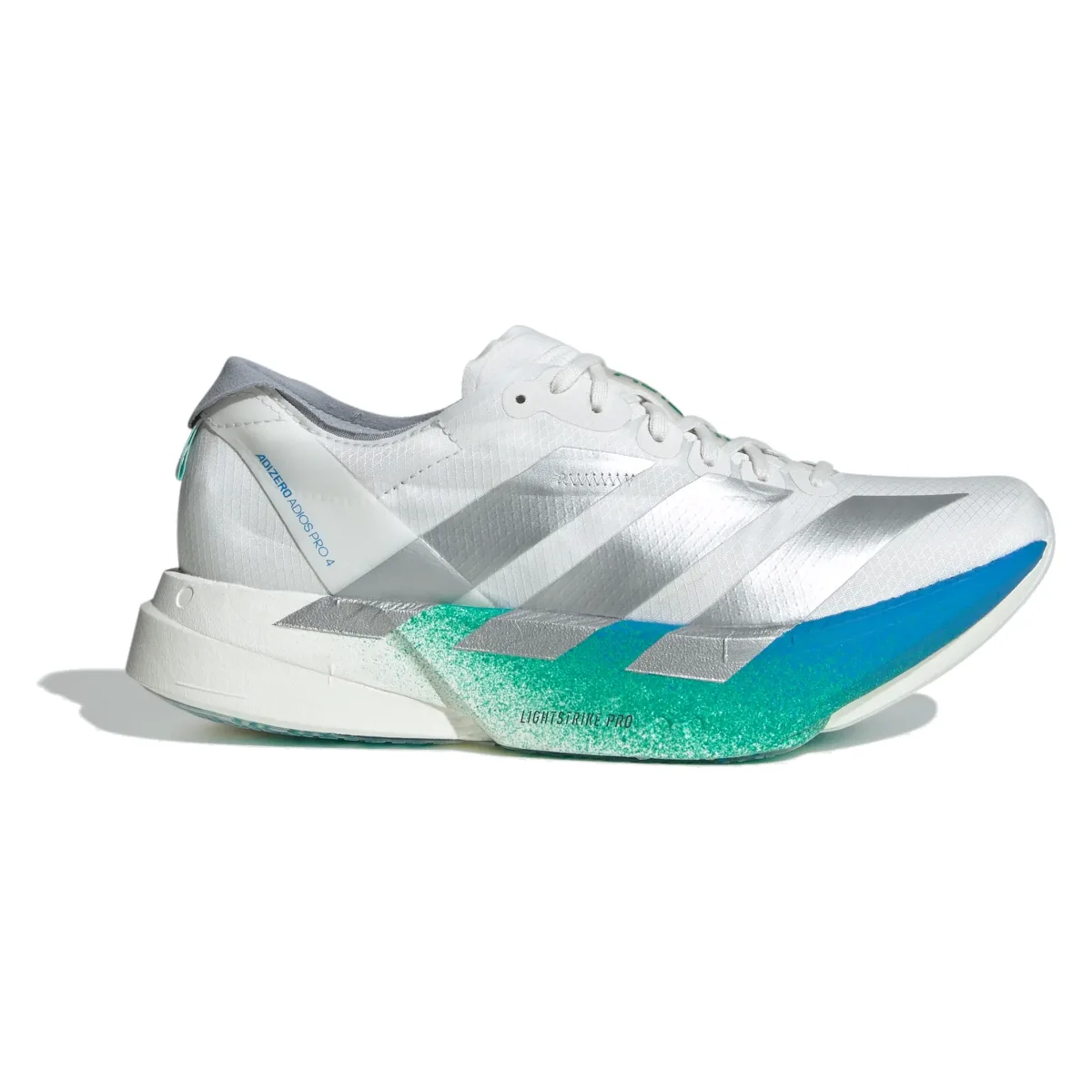 adidas Adizero Adios Pro 4 Crystal White Matte Silver Glory Green (Women's)