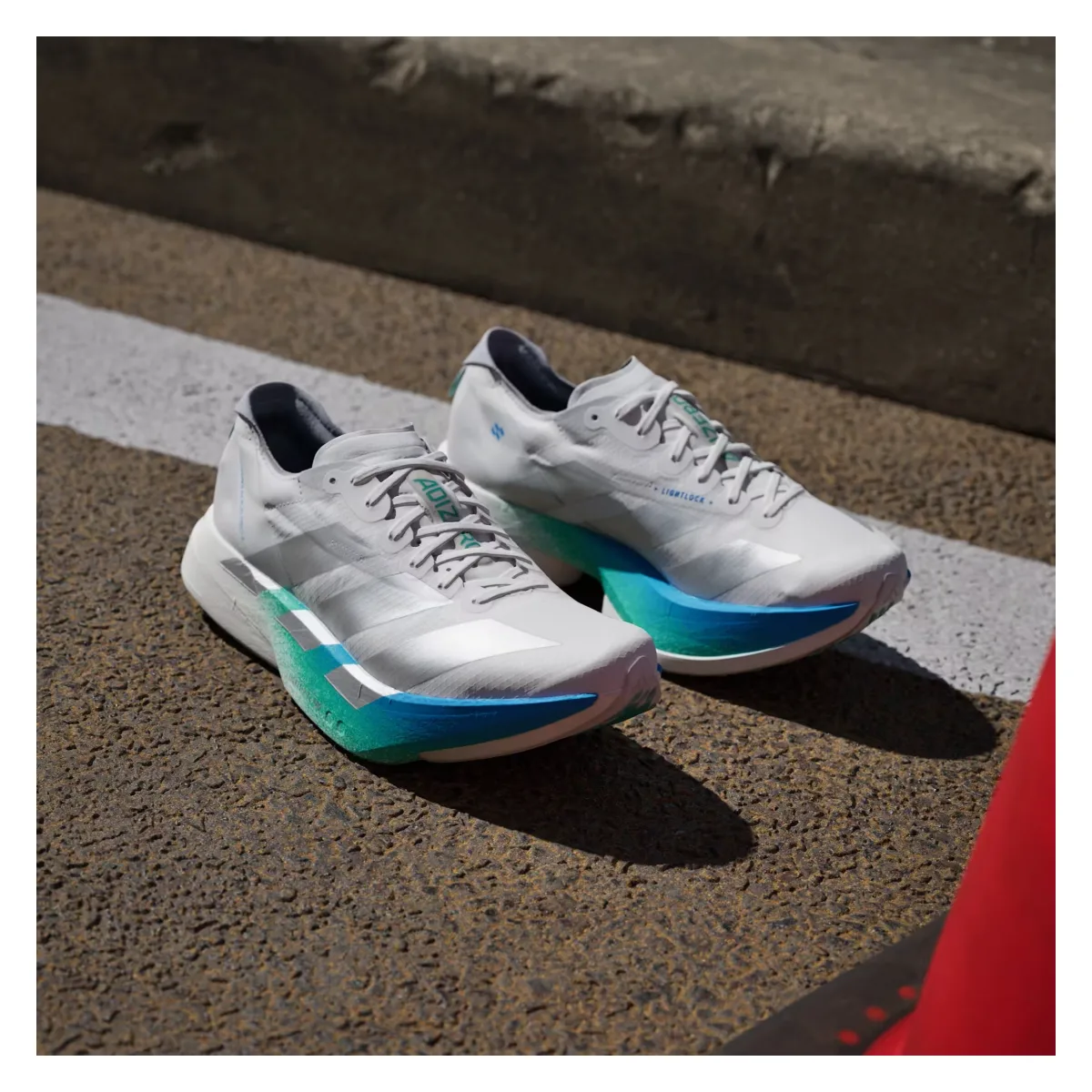 adidas Adizero Adios Pro 4 Crystal White Matte Silver Glory Green (Women's)