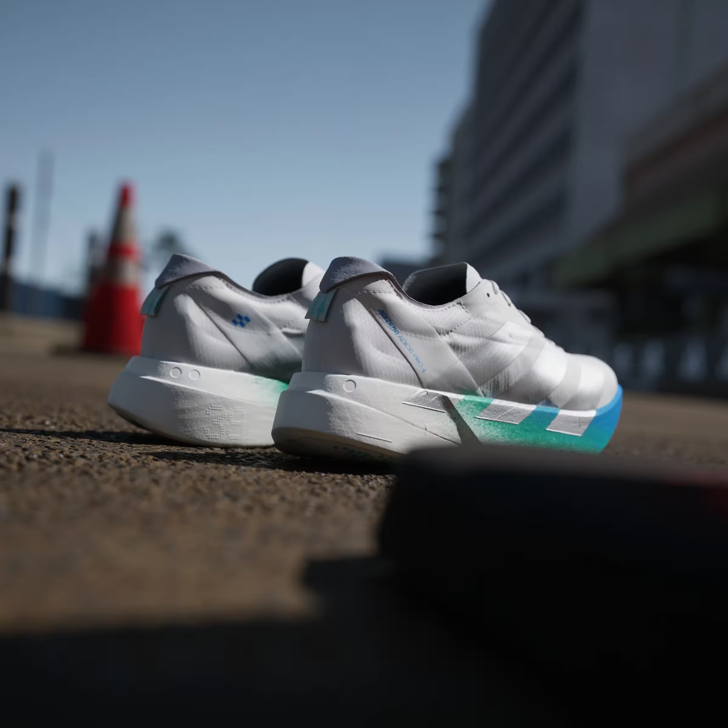 adidas Adizero Adios Pro 4 Crystal White Matte Silver Glory Green (Women's)