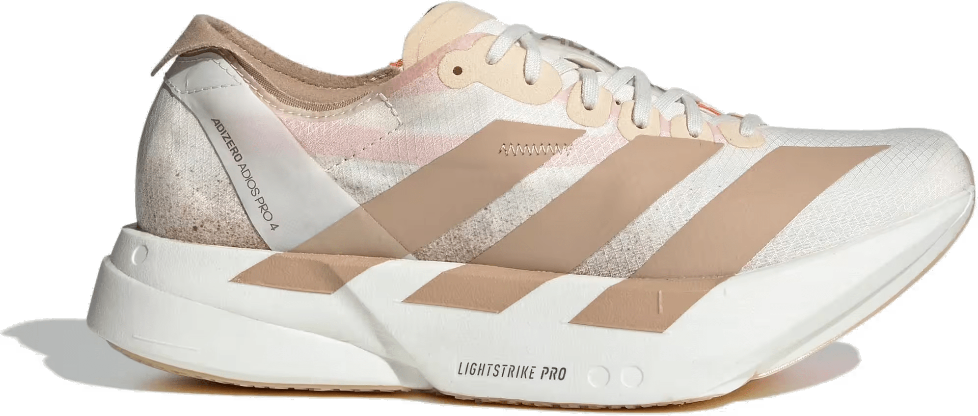 adidas Adizero Adios Pro 4 Chalk White Warm Sandstone Semi Impact Orange (Women's)