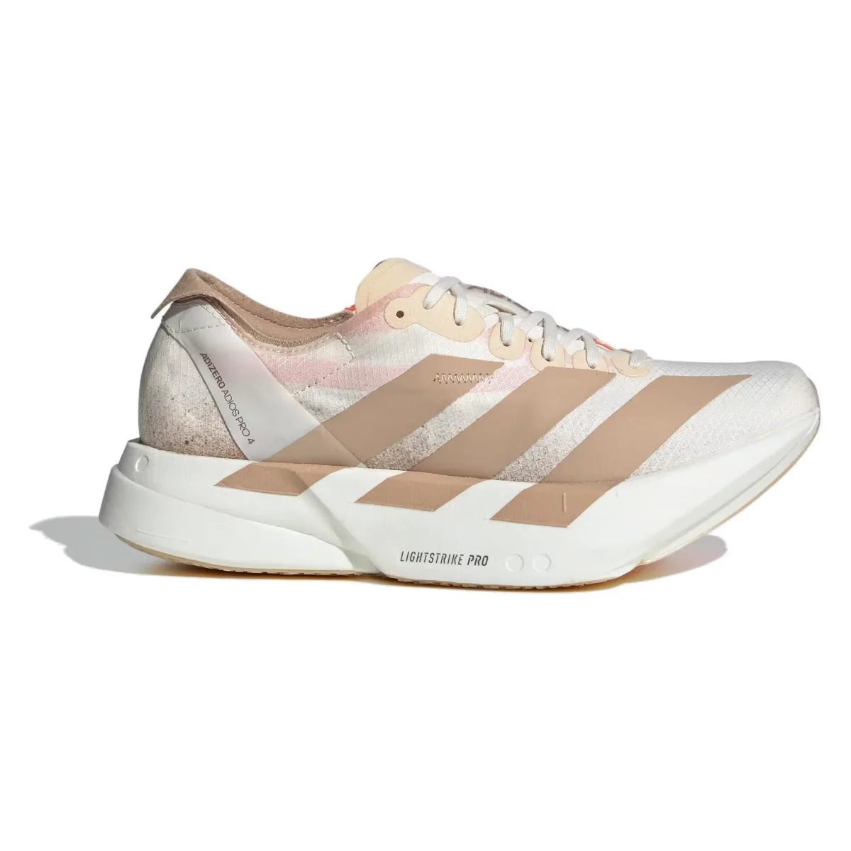 adidas Adizero Adios Pro 4 Chalk White Warm Sandstone Semi Impact Orange (Women's)