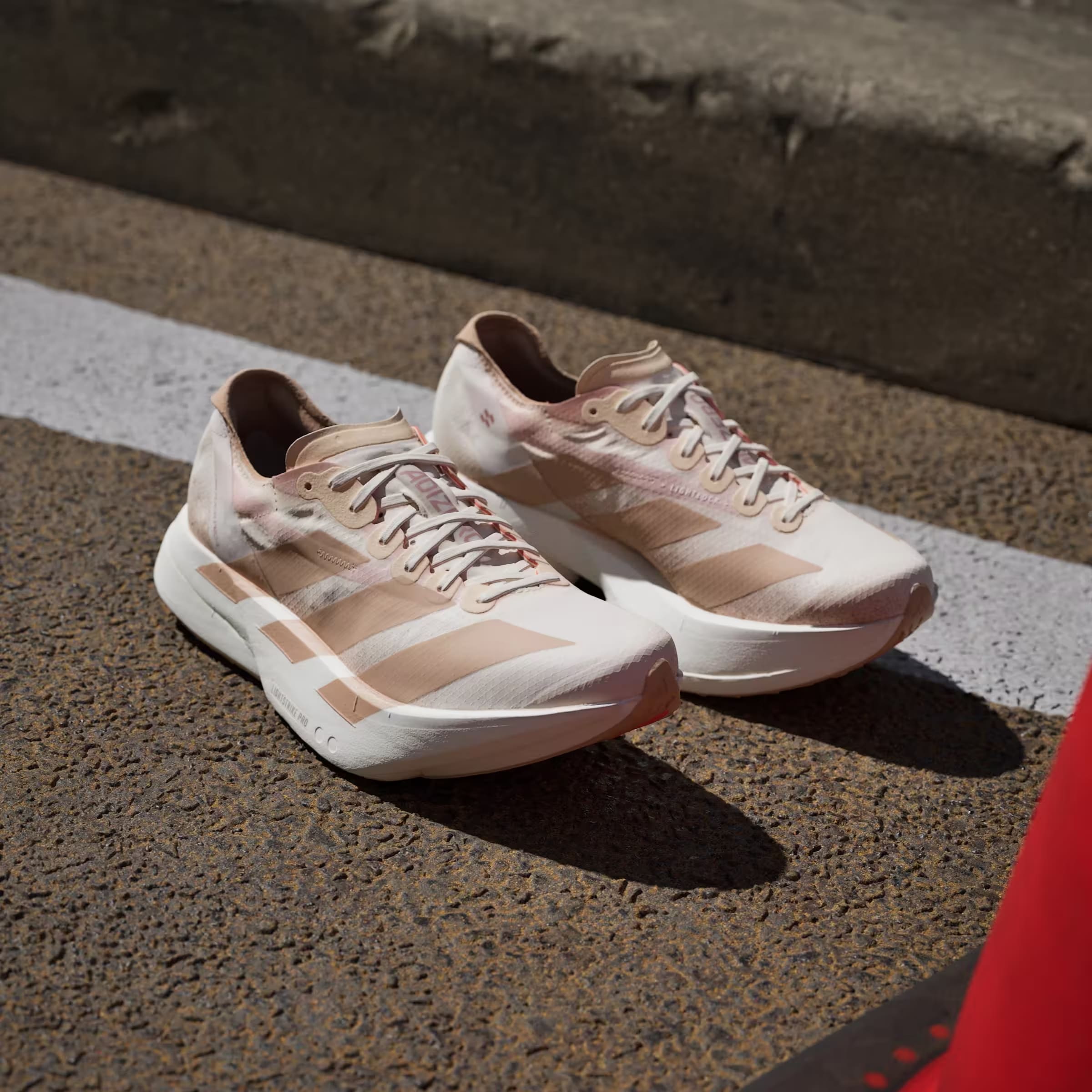 adidas Adizero Adios Pro 4 Chalk White Warm Sandstone Semi Impact Orange (Women's)