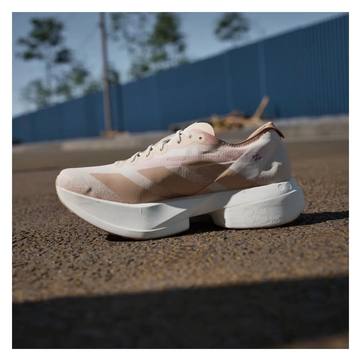 adidas Adizero Adios Pro 4 Chalk White Warm Sandstone Semi Impact Orange (Women's)