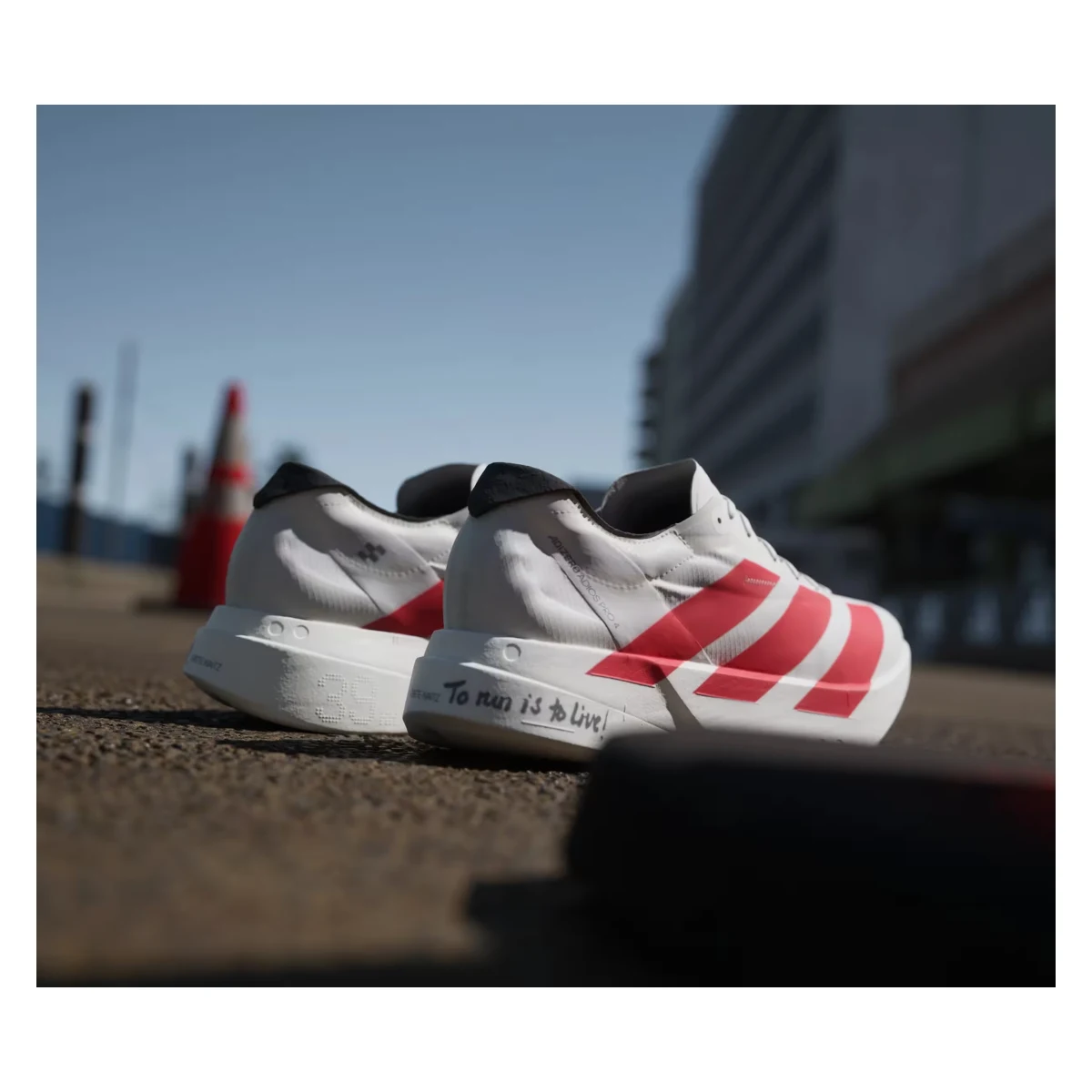 adidas Adizero Adios Pro 4 Off White Better Scarlet
