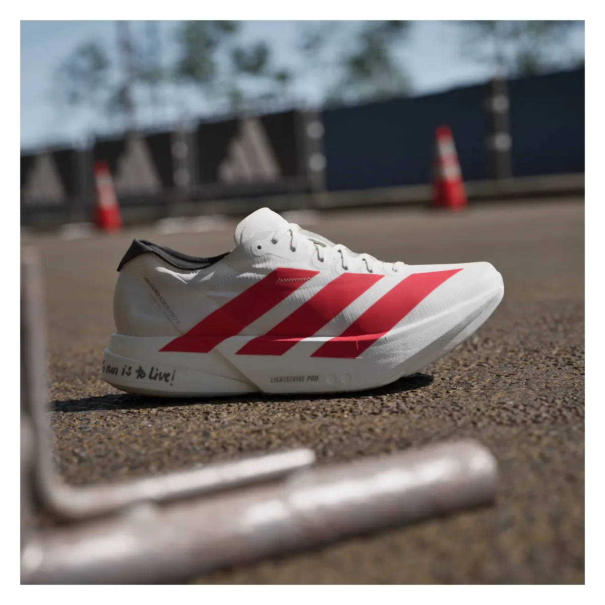 adidas Adizero Adios Pro 4 Off White Better Scarlet