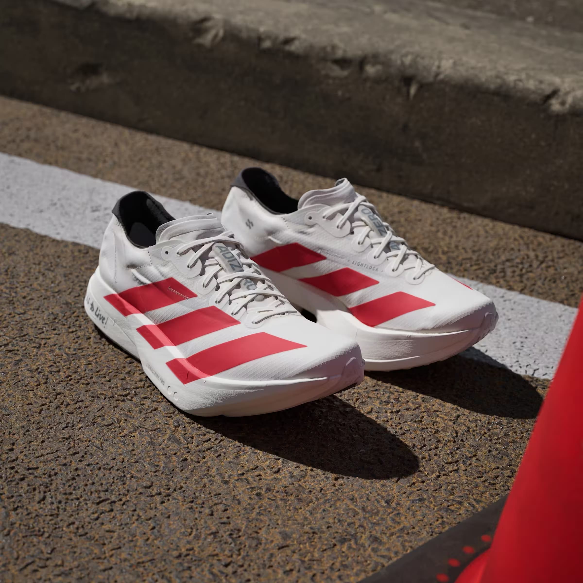 adidas Adizero Adios Pro 4 Off White Better Scarlet