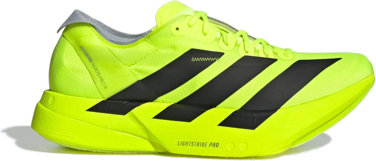 Jr6362 adidas Adizero Adios Pro 4 Lucid Lemon Black | JR6364 | Sneaker Squad