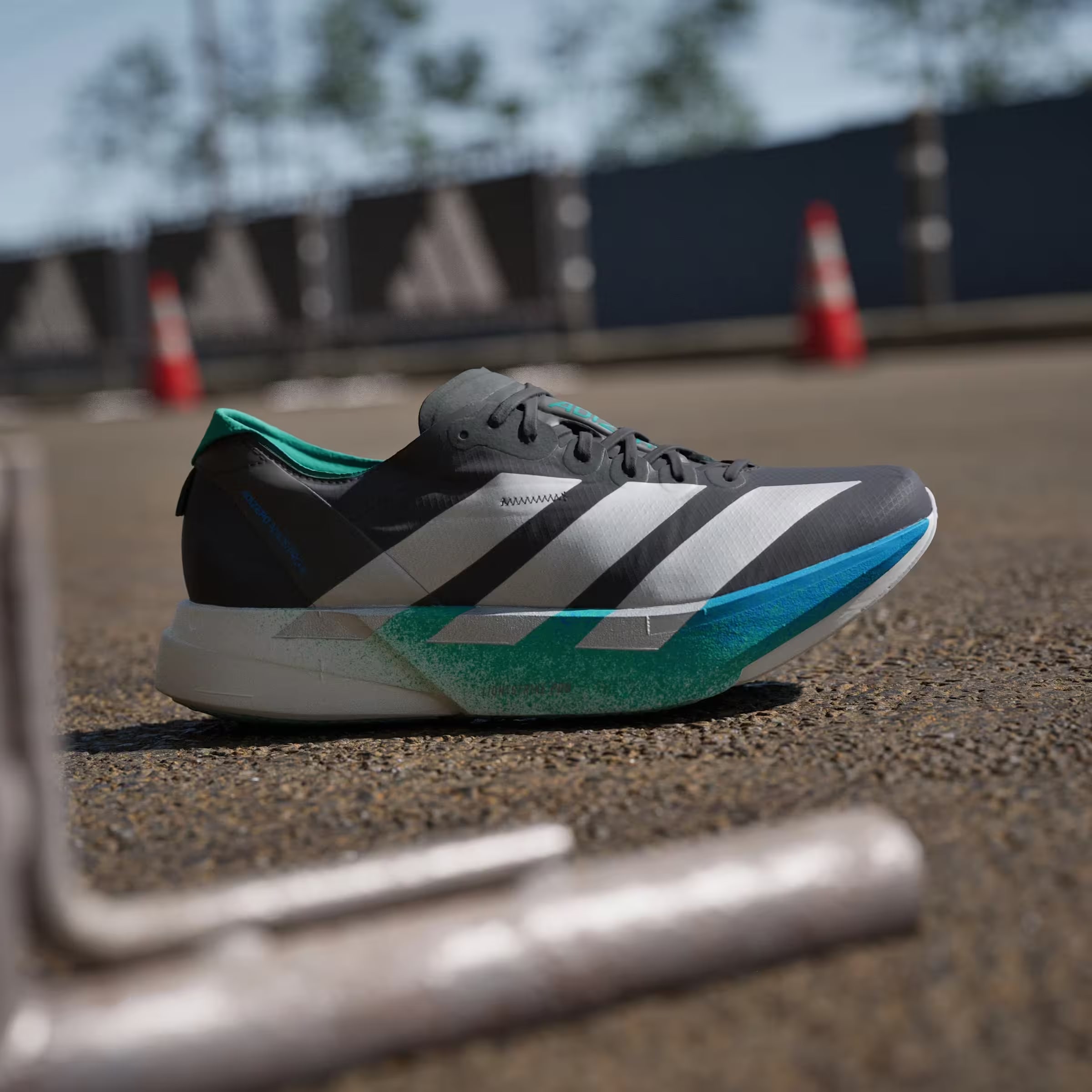 adidas Adizero Adios Pro 4 Core Black Matte Silver Glory Green