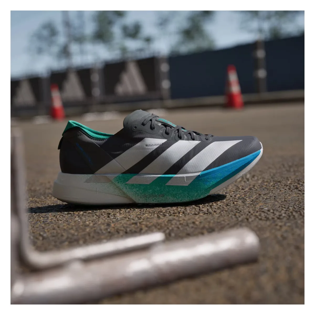 adidas Adizero Adios Pro 4 Core Black Matte Silver Glory Green