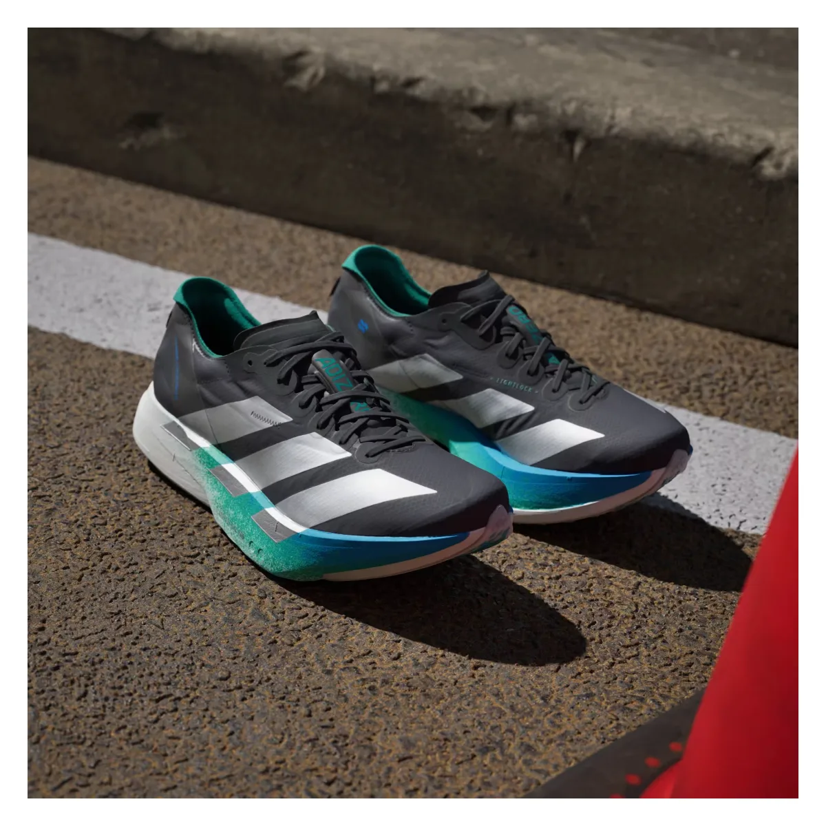 adidas Adizero Adios Pro 4 Core Black Matte Silver Glory Green