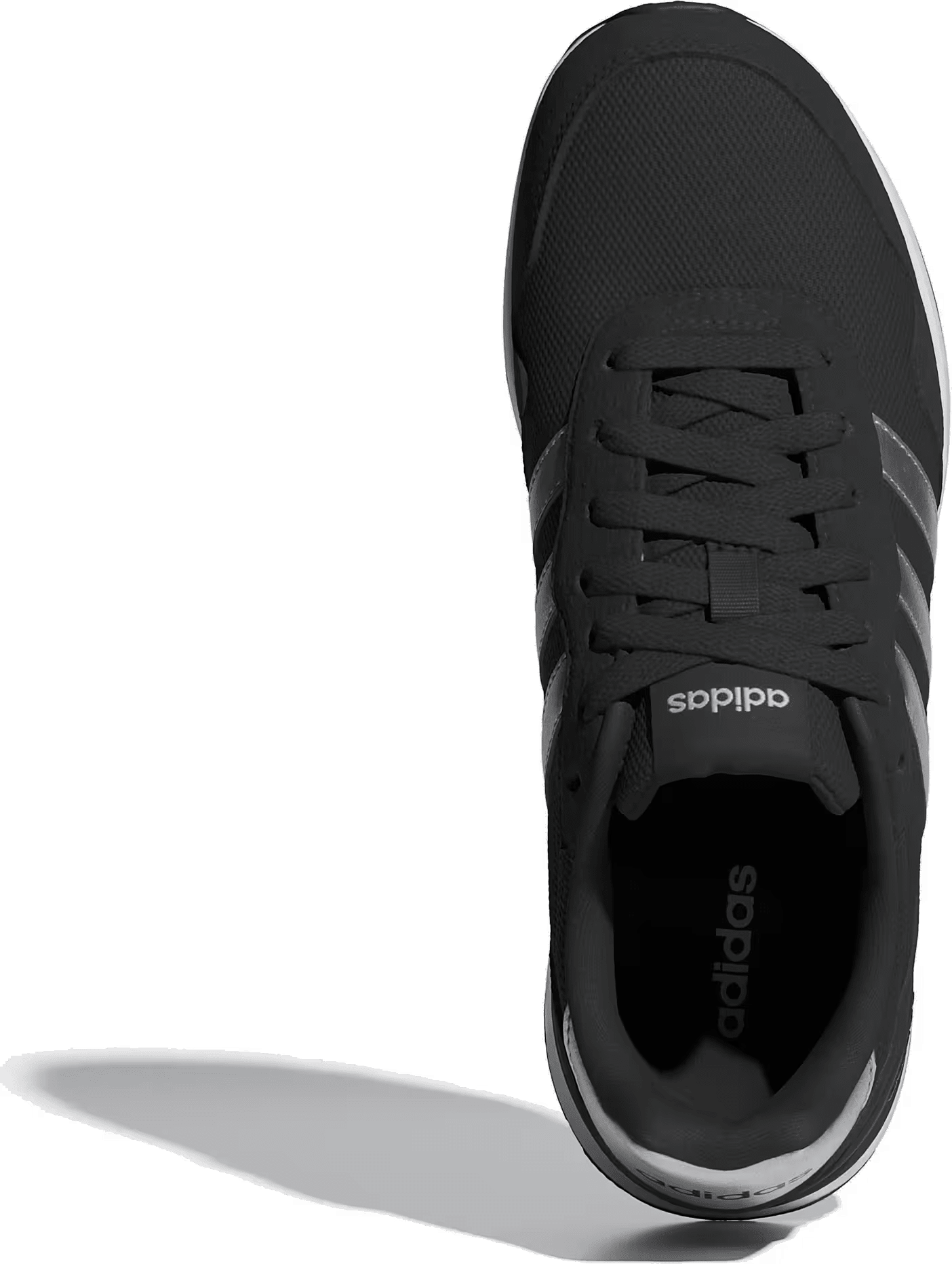 adidas Run 60s 4.0 Core Black Silver Metallic Cloud White (Women's)