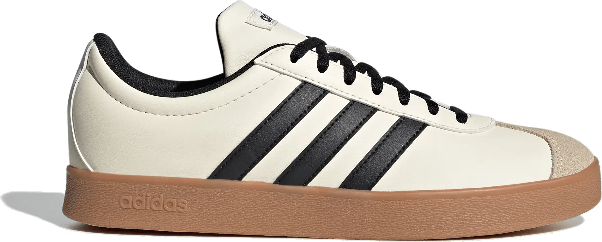 adidas VL Court Base White Black Crystal Sand (Women's)
