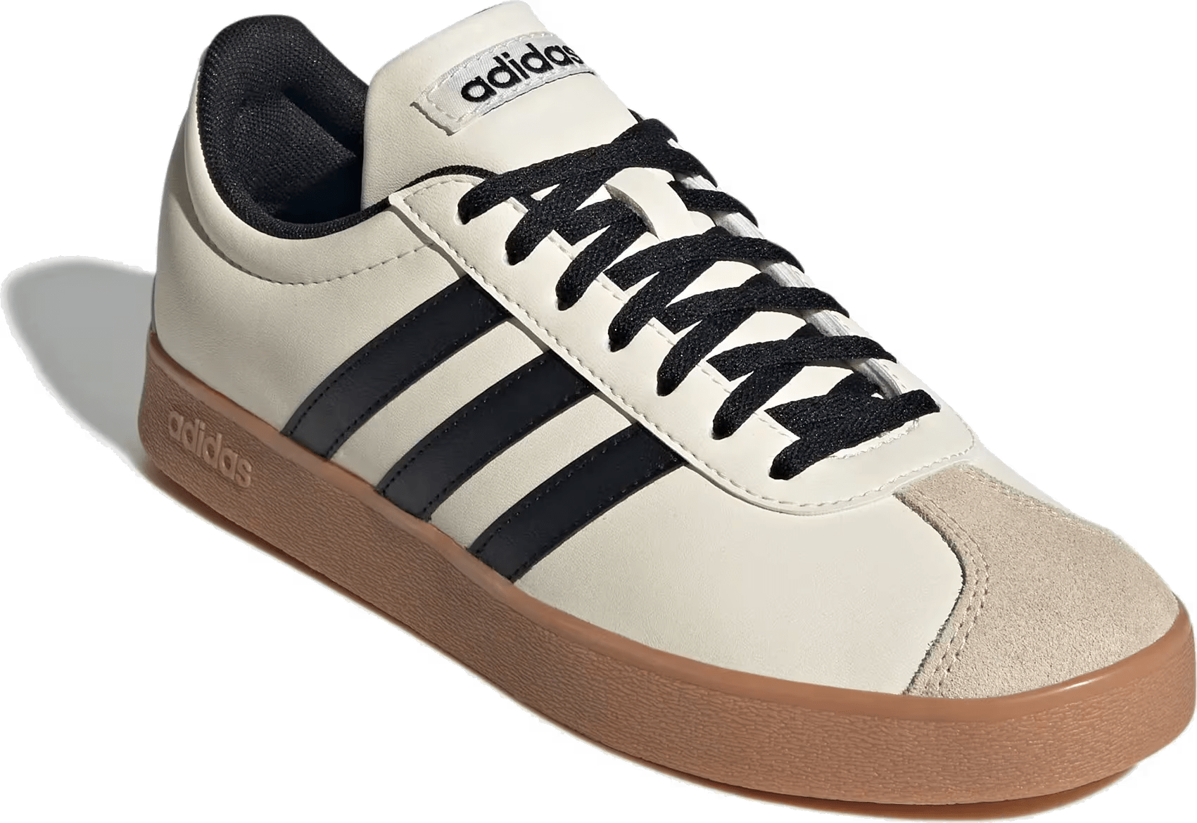 adidas VL Court Base White Black Crystal Sand (Women's)