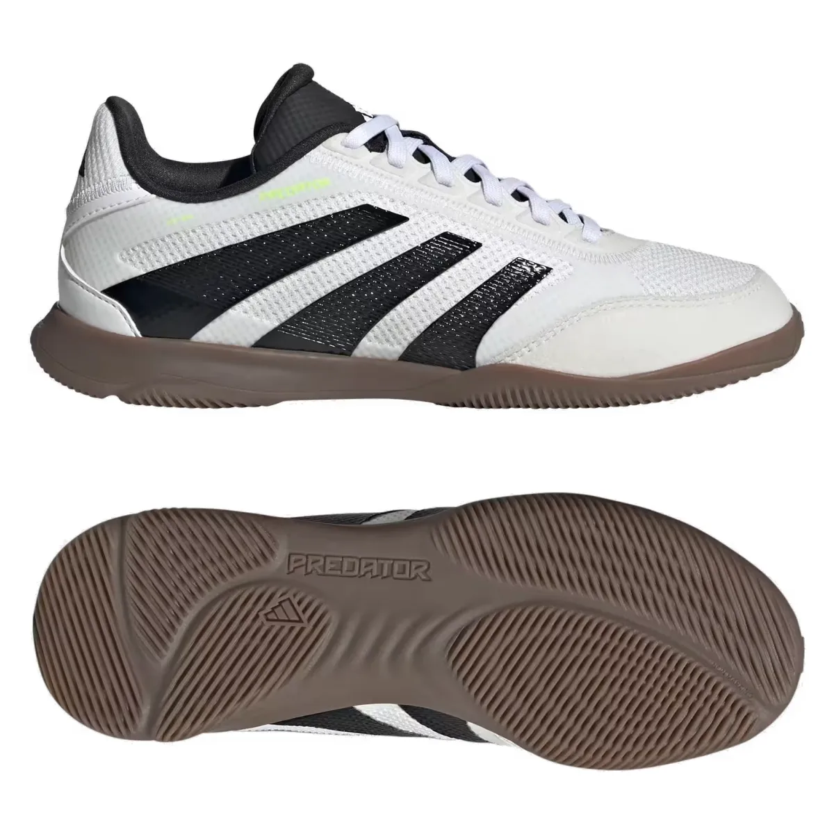 adidas Predator League Indoor Cloud White Core Black Lucid Lemon (GS)