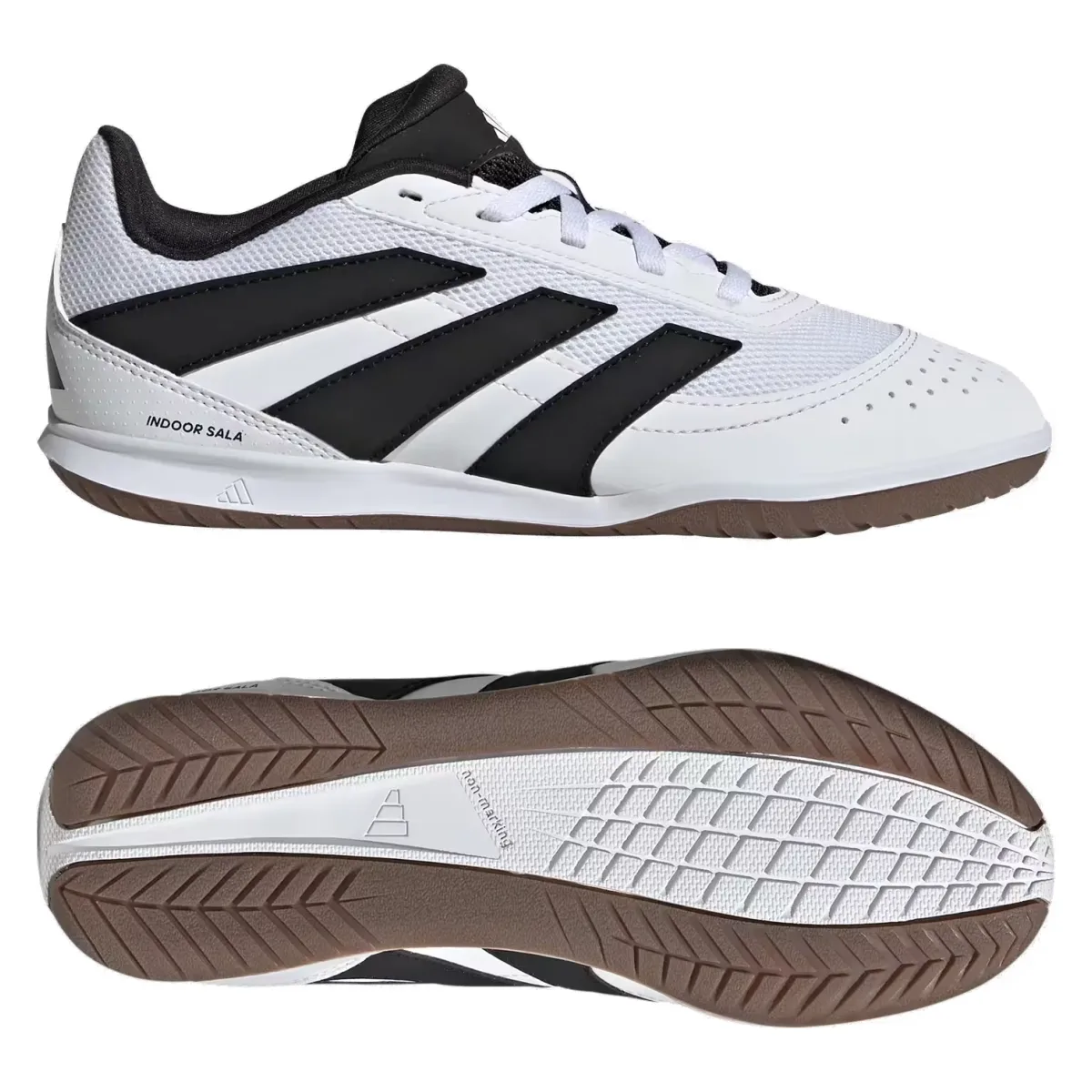 adidas Predator Club Indoor Sala Cloud White Core Black Lucid Lemon (GS)