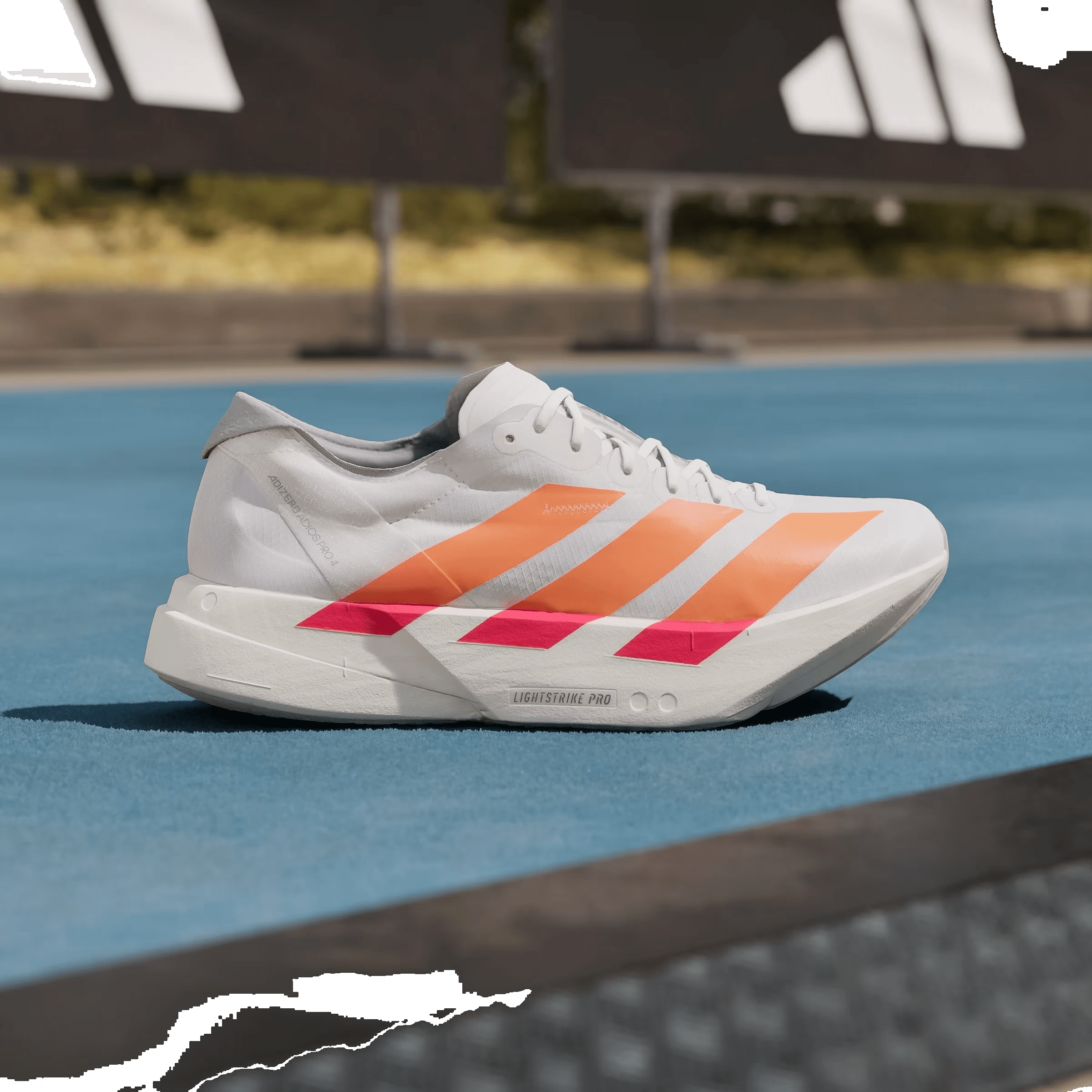 adidas Adizero Adios Pro 4 White Lucid Orange Red