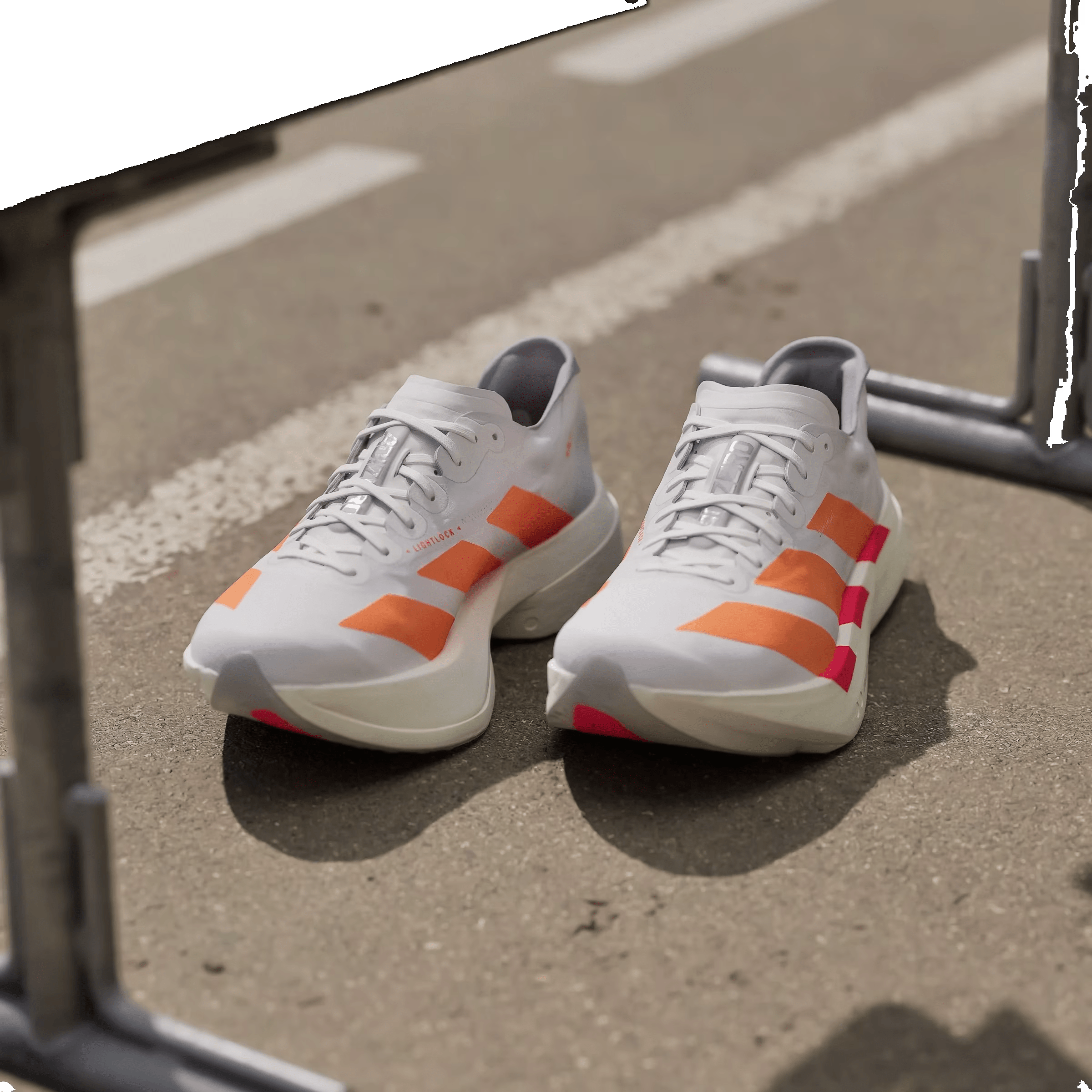 adidas Adizero Adios Pro 4 White Lucid Orange Red