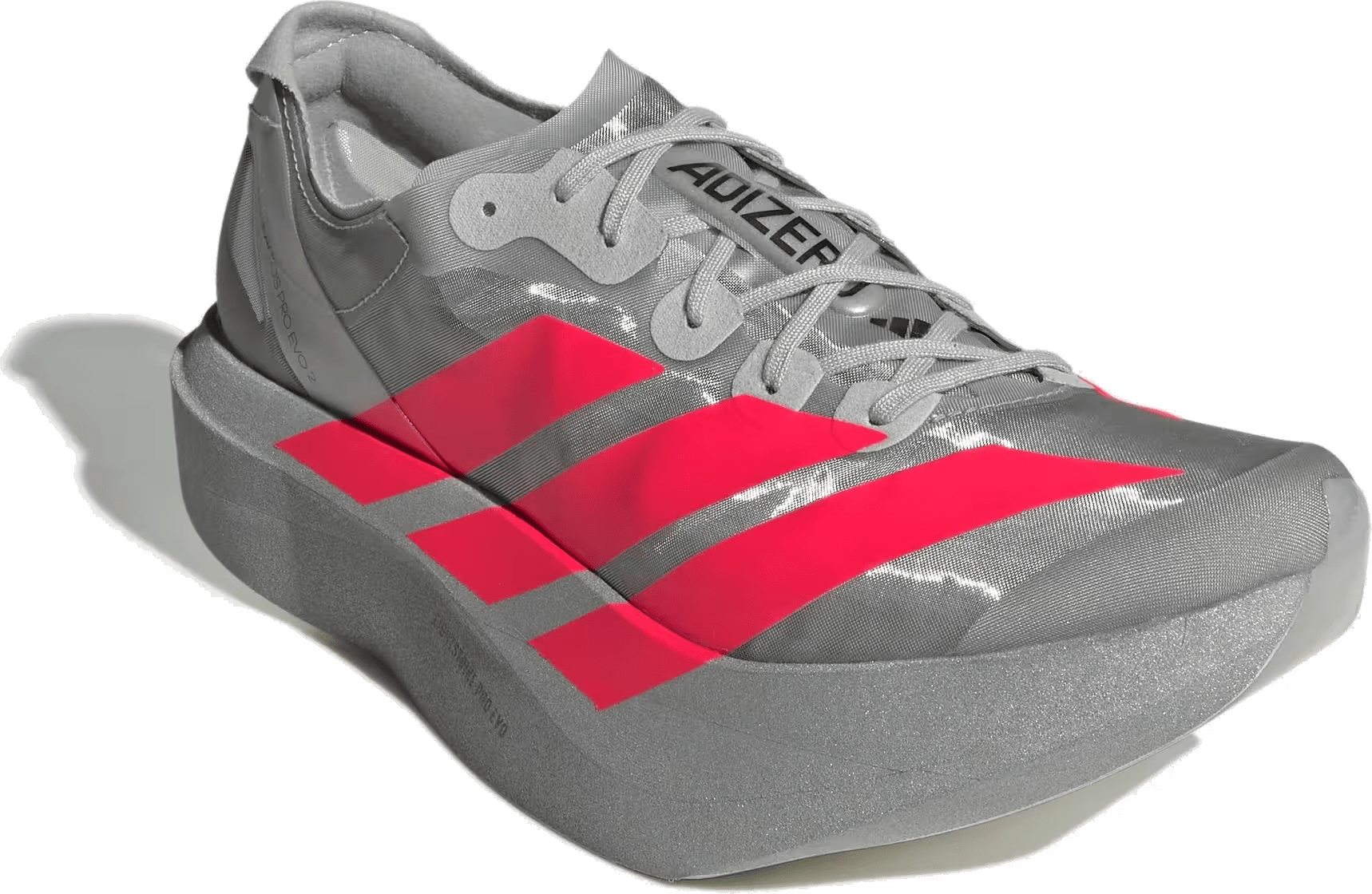 adidas Adizero Adios Pro Evo 2 Silver Metallic Lucid Red