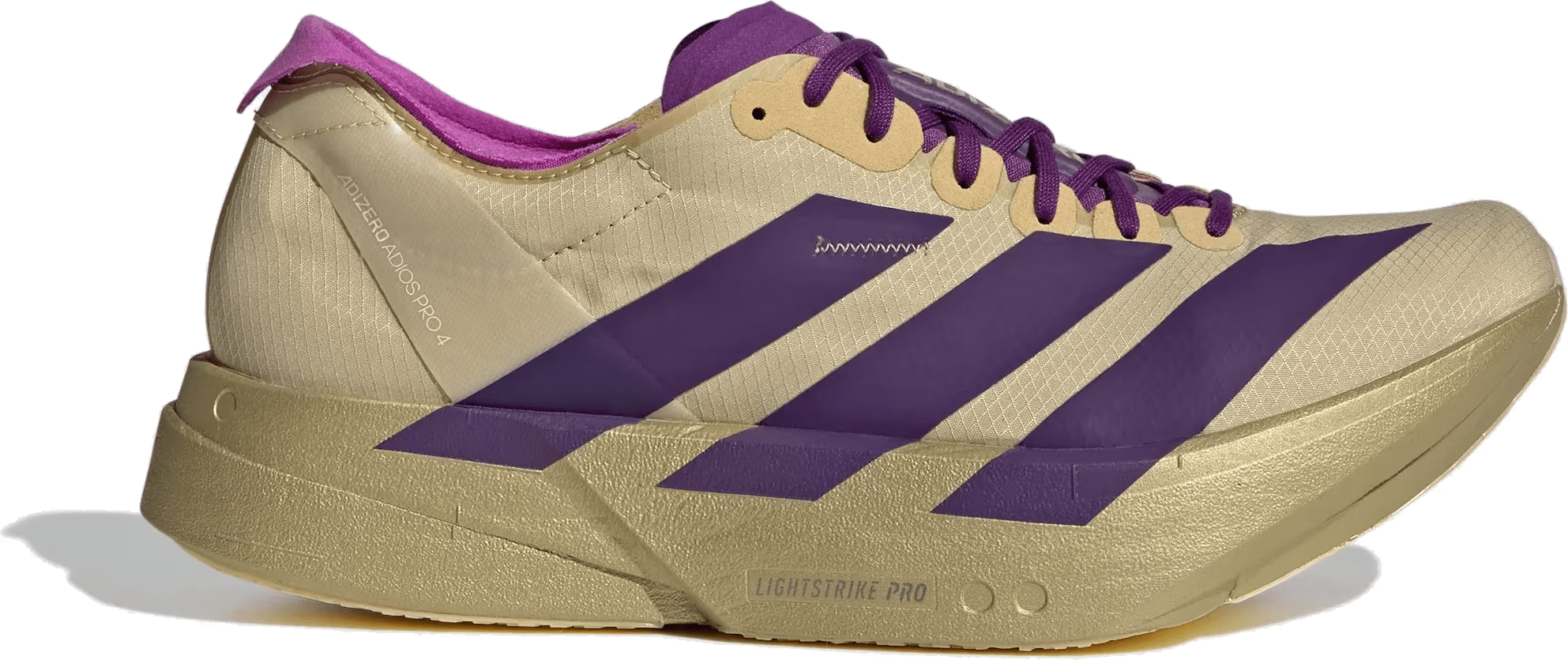 adidas Adizero Adios Pro 4 Rich Purple Gold Metallic