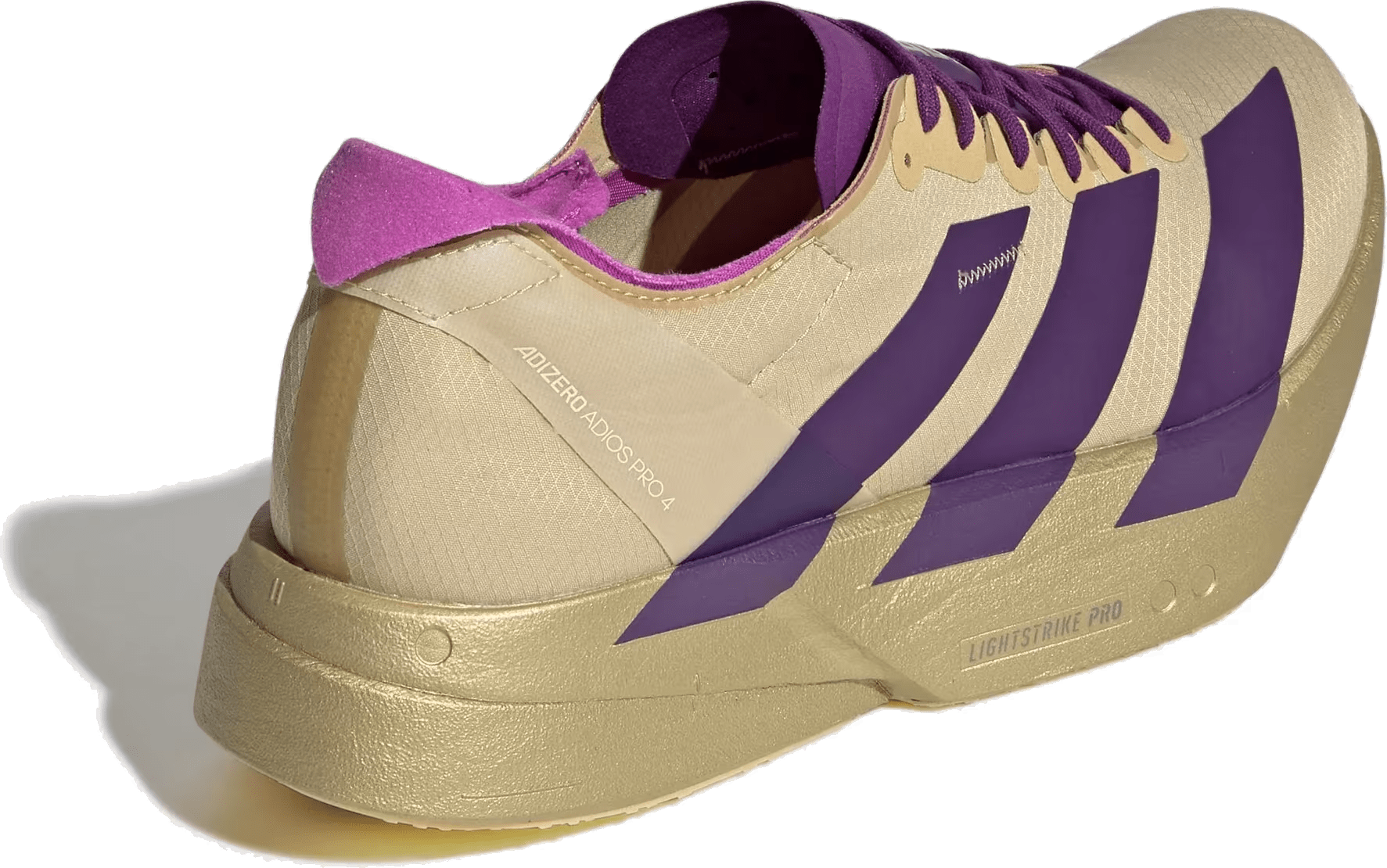 adidas Adizero Adios Pro 4 Rich Purple Gold Metallic