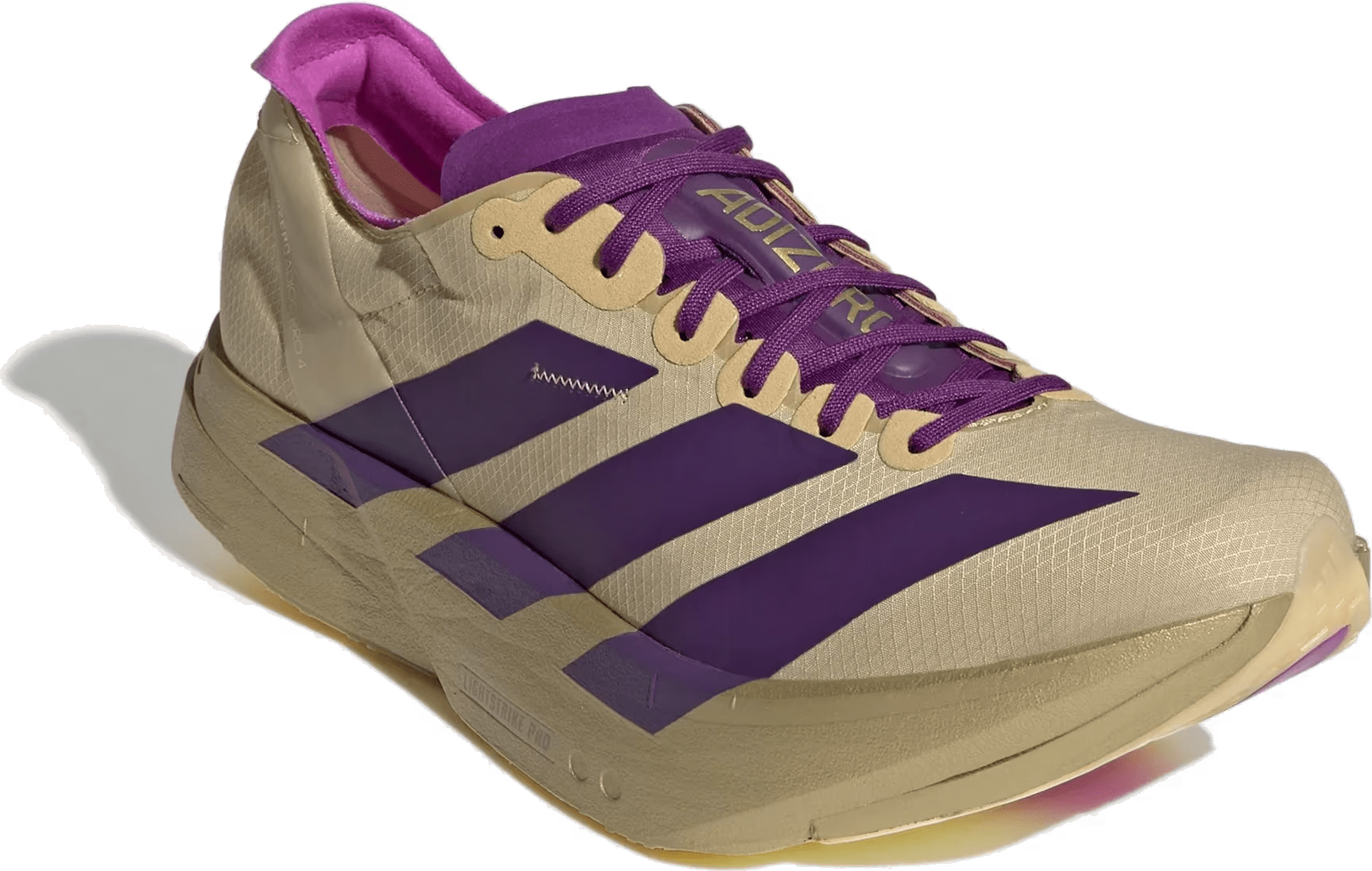 adidas Adizero Adios Pro 4 Rich Purple Gold Metallic