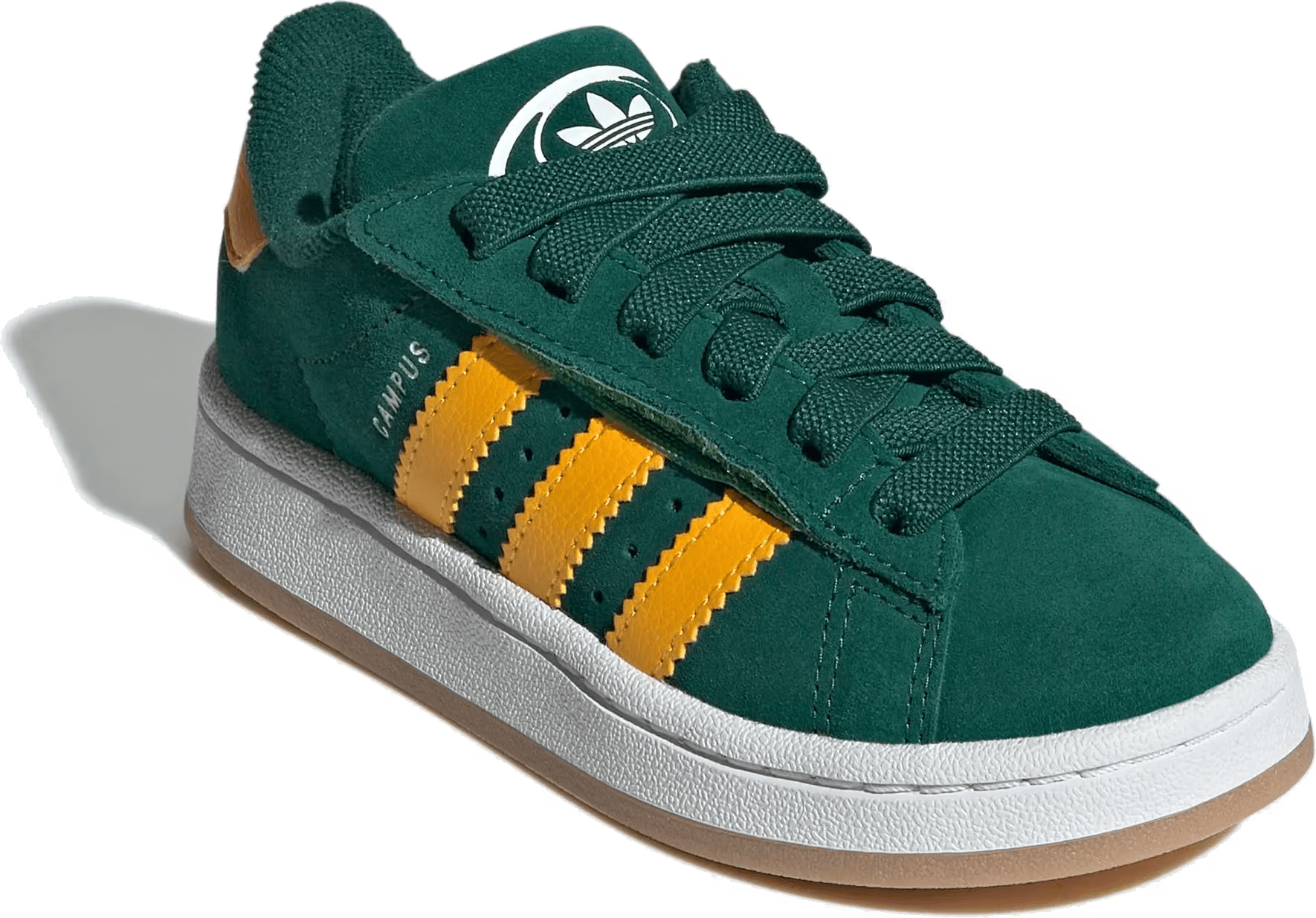 adidas Campus 00s Comfort Closure Camp Collegiate Green Crew Yellow Cloud White (PS)
