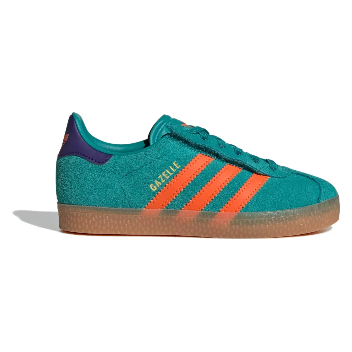 adidas Gazelle Comfort Closure Pure Teal Impact Orange Collegiate Purple (PS)