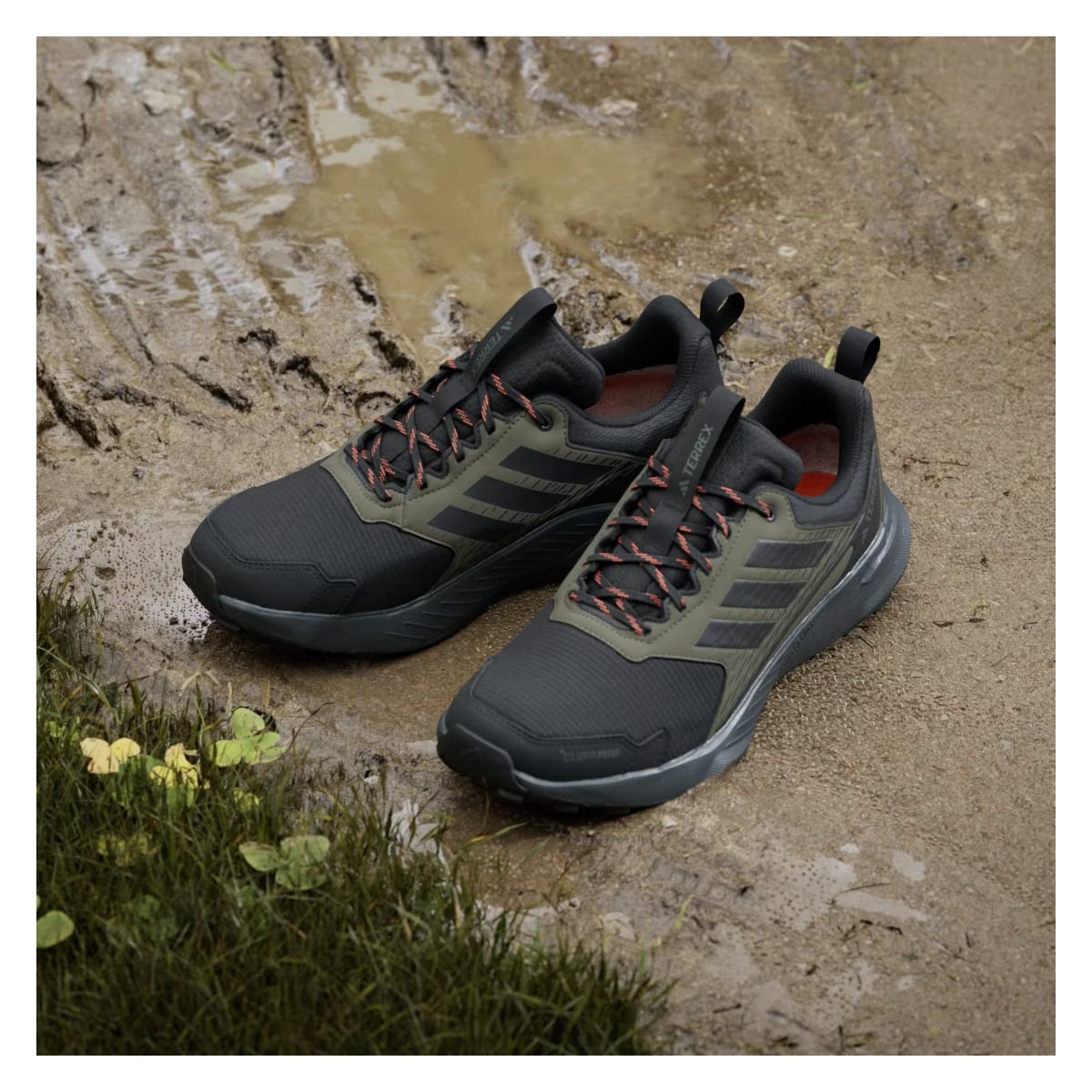 adidas Terrex Tracefinder 2 Climaproof Trail Olive Strata Core Black Semi Impact Orange
