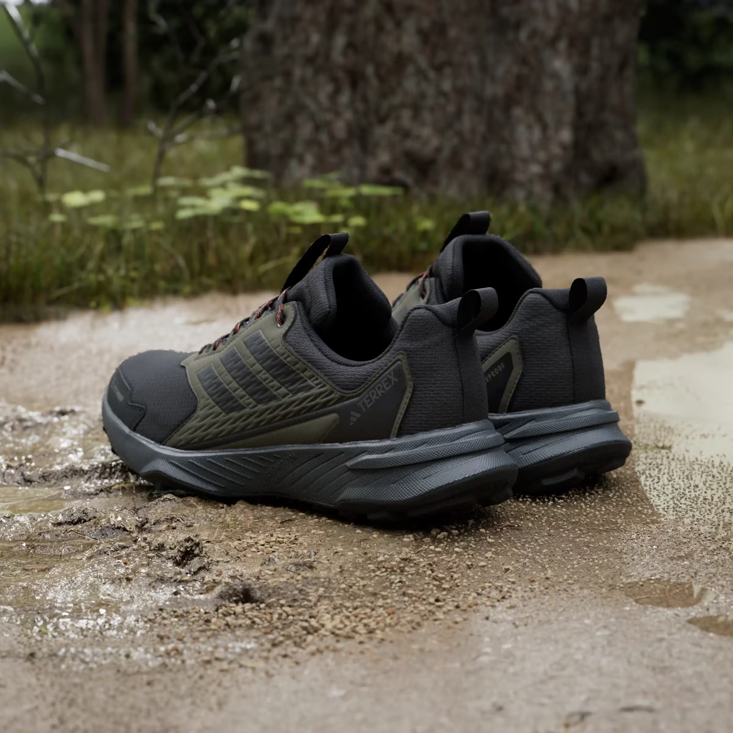 adidas Terrex Tracefinder 2 Climaproof Trail Olive Strata Core Black Semi Impact Orange