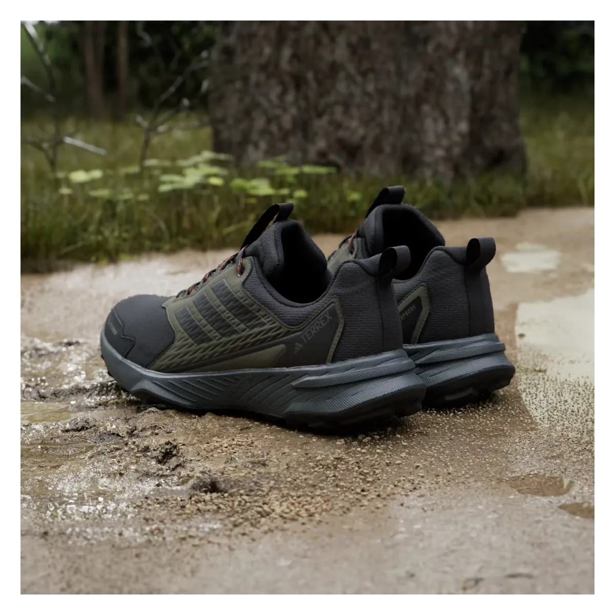 adidas Terrex Tracefinder 2 Climaproof Trail Olive Strata Core Black Semi Impact Orange