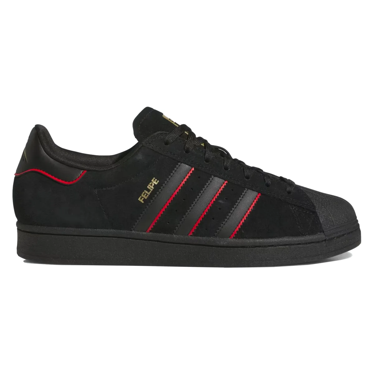 Felipe x Adidas Superstar Adv "Black Better Scarlet"