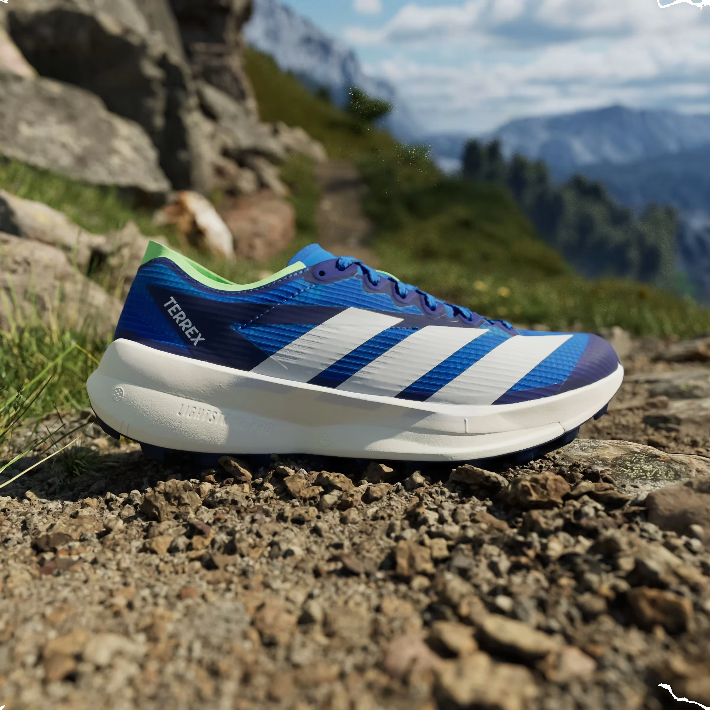 adidas Terrex Agravic Speed 2 Trail Blue Dash Grey Lime Burst