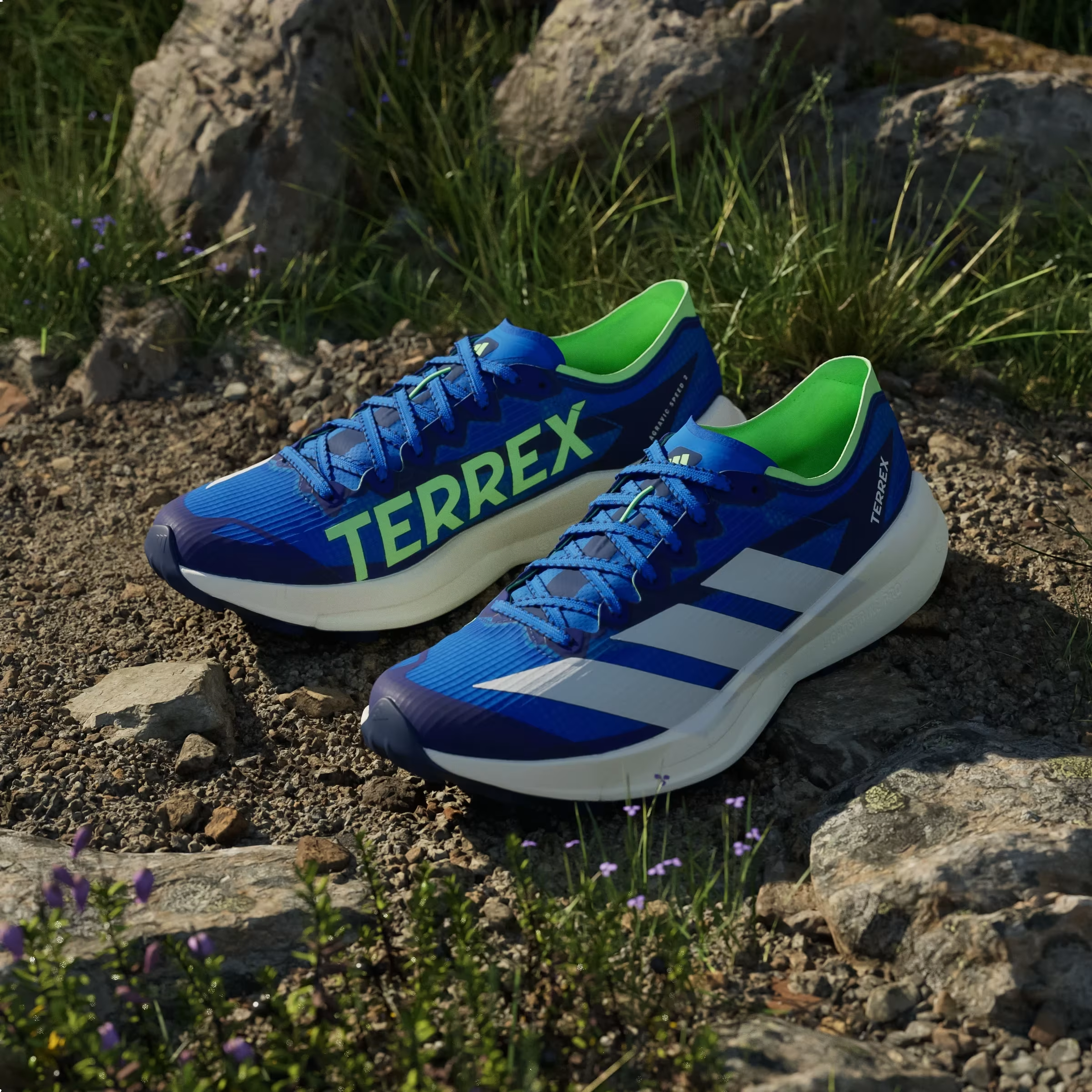 adidas Terrex Agravic Speed 2 Trail Blue Dash Grey Lime Burst
