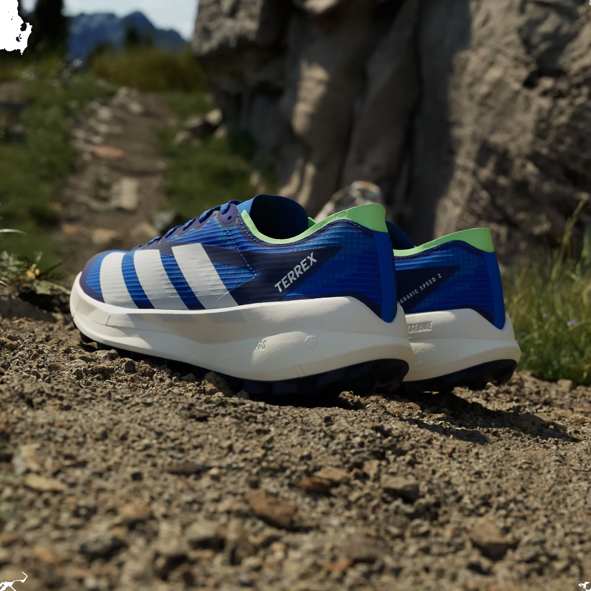 adidas Terrex Agravic Speed 2 Trail Blue Dash Grey Lime Burst