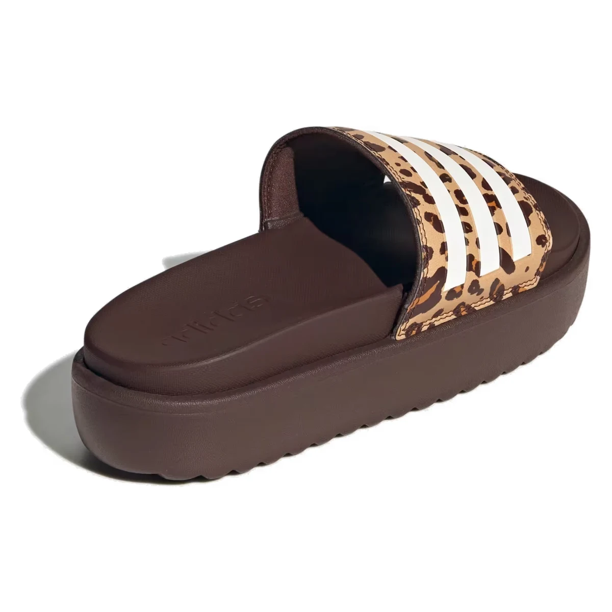 adidas Adilette Platform Slides Shadow Brown Cloud White Magic Beige (Women's)